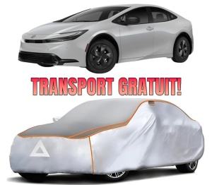 Husa Prelata Antigrindina Auto TOYOTA PRIUS (_W6_) din 2023, Protectie auto contra intemperiilor la grindina, Waterproof, 4x Stickere auto TOYOTA