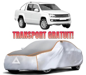Husa Prelata Antigrindina Auto Volskwagen AMAROK (2HA, 2HB, S1B, S6B, S7A, S7B, AGD) din 2010-2022, Protectie auto contra intemperiilor la grindina, Waterproof, 4x Stickere auto Volskwagen