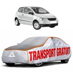 Husa Prelata Antigrindina Auto Volskwagen FOX Hatchback (5Z1, 5Z3, 5Z4) din 2005-2011, Protectie auto contra intemperiilor la grindina, Waterproof, 4x Stickere auto Volskwagen