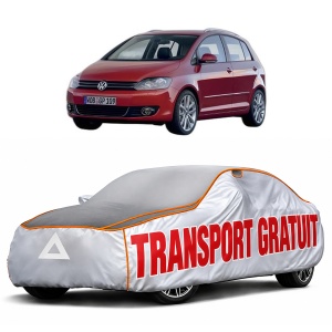 Husa Prelata Antigrindina Auto Volskwagen GOLF PLUS Van (521) din 2009-2014, Protectie auto contra intemperiilor la grindina, Waterproof, 4x Stickere auto Volskwagen