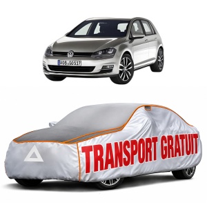Husa Prelata Antigrindina Auto Volskwagen GOLF VII Van (5G1) din 2012-2017, Protectie auto contra intemperiilor la grindina, Waterproof, 4x Stickere auto Volskwagen