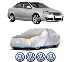 Husa Prelata Antigrindina Auto Volskwagen JETTA III (1K2) din 2004-2010, Protectie auto contra intemperiilor la grindina, Waterproof, 4x Stickere auto Volskwagen - Img 2