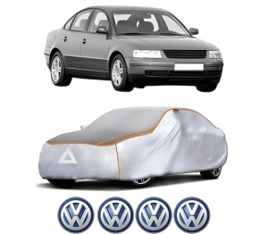 Husa Prelata Antigrindina Auto Volskwagen PASSAT B5 (3B2) din 1996-2000, Protectie auto contra intemperiilor la grindina, Waterproof, 4x Stickere auto Volskwagen - Img 2