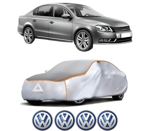Husa Prelata Antigrindina Auto Volskwagen PASSAT B7 (362) din 2010-2014, Protectie auto contra intemperiilor la grindina, Waterproof, 4x Stickere auto Volskwagen - Img 2