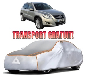 Husa Prelata Antigrindina Auto Volskwagen TIGUAN VAN (5N_) din 2007-2018, Protectie auto contra intemperiilor la grindina, Waterproof, 4x Stickere auto Volskwagen