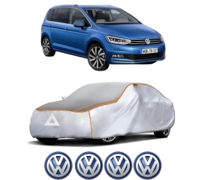 Husa Prelata Antigrindina Auto Volskwagen TOURAN (5T1) din 2015-2022, Protectie auto contra intemperiilor la grindina, Waterproof, 4x Stickere auto Volskwagen - Img 2