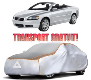 Husa Prelata Antigrindina Auto VOLVO C70 II Convertible (542) din 2006-2013, Protectie auto contra intemperiilor la grindina, Waterproof, 4x Stickere auto VOLVO
