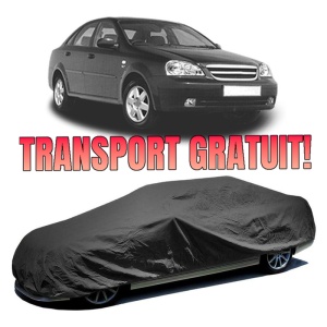 Husa prelata auto pentru CHEVROLET LACETTI Saloon (J200) 2003 - 2013, culoare negru, material textil impermeabil, rezistanta la intemperii praf UV, CARPASSION Husa Protectie