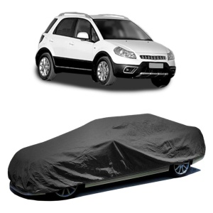 Husa prelata auto pentru FIAT SEDICI (189_) 2006 - 2014, culoare negru, material textil impermeabil, rezistanta la intemperii praf UV, CARPASSION Husa Protectie - Img 2