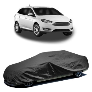 Husa prelata auto pentru FORD FOCUS III Estate Van 2012 - 2020, culoare negru, material textil impermeabil, rezistanta la intemperii praf UV, CARPASSION Husa Protectie - Img 2