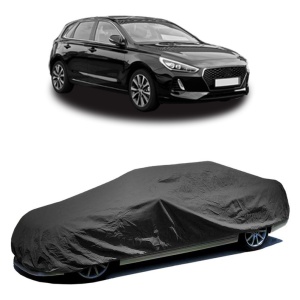Husa prelata auto pentru HYUNDAI i30 Estate (PDE) 2017 - 2020, culoare negru, material textil impermeabil, rezistanta la intemperii praf UV, CARPASSION Husa Protectie - Img 2