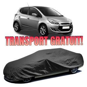 Husa prelata auto pentru HYUNDAI ix20 (JC) 2010 - 2019, CARPASSION, textil, impermeabila, negru