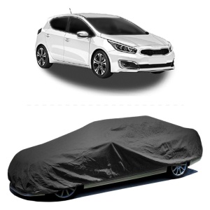 Husa prelata auto pentru KIA CEED (CD) 2018 - 2020, culoare negru, material textil impermeabil, rezistanta la intemperii praf UV, CARPASSION Husa Protectie - Img 2