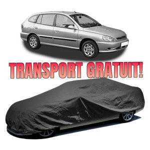 Husa prelata auto pentru KIA RIO I Hatchback (DC) 2000 - 2005, culoare negru, material textil impermeabil, rezistanta la intemperii praf UV, CARPASSION Husa Protectie
