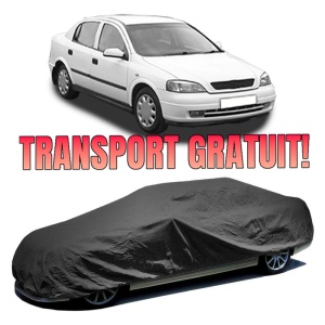 Husa prelata auto pentru OPEL ASTRA G Saloon (T98) 1998 - 2009, culoare negru, material textil impermeabil, rezistanta la intemperii praf UV, CARPASSION Husa Protectie