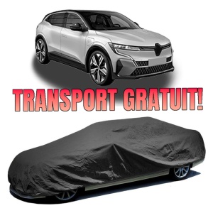 Husa prelata auto pentru RENAULT MEGANE E-TECH SUV 2021, culoare negru, material textil impermeabil, rezistanta la intemperii praf UV, CARPASSION Husa Protectie