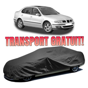 Husa prelata auto pentru SEAT TOLEDO II (1M2) 1998 - 2006, culoare negru, material textil impermeabil, rezistanta la intemperii praf UV, CARPASSION Husa Protectie