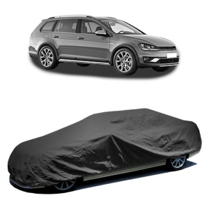 Husa prelata auto pentru Volkswagen Golf ALLTRACK VII Variant (BA5, BV5) 2014 - 2020, culoare negru, material textil impermeabil, rezistanta la intemperii praf UV, CARPASSION Husa Protectie - Img 2