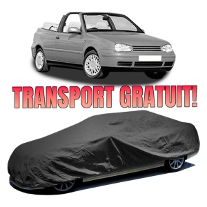 Husa prelata auto pentru Volkswagen Golf IV Cabriolet (1E7) 1998 - 2002, culoare negru, material textil impermeabil, rezistanta la intemperii praf UV, CARPASSION Husa Protectie