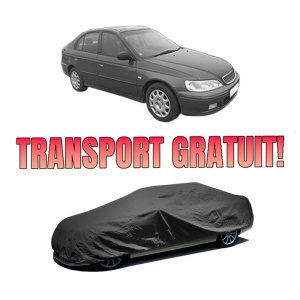 Husa tip prelata auto HONDA ACCORD VI Hatchback (CH, CL) din 1999-2002, Culoare Negru, material textil impermeabil, rezistanta la intemperii praf UV, CARPASSION Husa Protectie, 4 Stickere auto cu HONDA