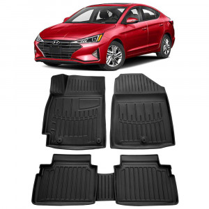 Hyundai Elantra (Ad) (2015-2020) Set covorase auto cauciuc G.Modern Line 3D accesorii pentru autoturismul tau - masina v239557