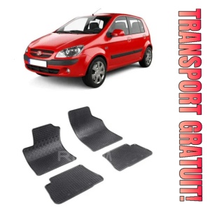 Hyundai Getz, Hatchback, fabricat din 2002 - 2008, set covorase auto dedicate, din cauciuc 100% Premium
