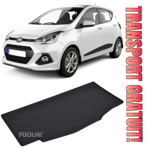Hyundai I10 Tavita pentru portbagaj din cauciuc, compatibila Hyundai I10 II fabricatie 11.2013 - 12.2019, caroserie hatchback