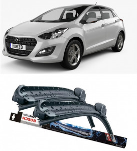 Hyundai I30 Coupe Set 2 stergatoare parbriz Bosch Aerotwin 600/475mm compatibile cu Hyundai i30 Coupe (2013) (65 cm / 34 cm) accesorii pentru autoturismul tau - masina v118627