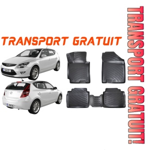 Hyundai I30 I 2007-2012 Set 4 covorase auto din cauciuc tip tavita premium line 3D