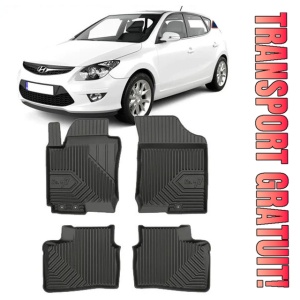 Hyundai I30 I Din 07.2007 - 01.2012, Hatchback , Set Covorase Auto Tip Tavita Premium 3D, din cauciuc