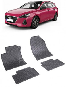 Hyundai I30 III, Combi, fabricat din 02.2017 - Prezent, set covorase auto dedicate, din cauciuc 100% Premium accesorii pentru autoturismul tau - masina v155718