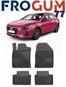 Hyundai I30 III Din 02.2017 - Prezent, Combi , Set Covorase Auto Tip Tavita Premium 3D, din cauciuc accesorii pentru autoturismul tau - masina v167953