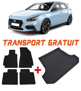 Hyundai I30 III Fastback din 02.2017 - Prezent *1, Set Covorase + tavita portbagaj auto accesorii pentru autoturismul tau - masina v2776