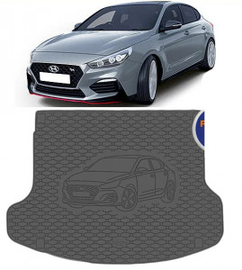 Hyundai I30 III Fastback din 12.2017 - 2020, Tavita Pentru Portbagaj Lux Premium Dedicata, Portbagaj Superior *1 accesorii pentru autoturismul tau - masina v189260