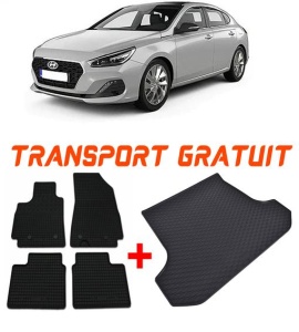 Hyundai I30 III Hatchback din 2021 - Prezent, Set Covorase + tavita portbagaj auto Portbagaj Inferior *1 accesorii pentru autoturismul tau - masina v1212