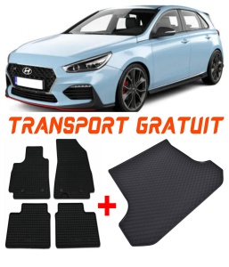Hyundai I30 Set Covorase + tavita portbagaj auto Hyundai I30 III fabricatie 02.2017 - prezent, caroserie hatchback, portbagaj superior accesorii pentru autoturismul tau - masina v2464
