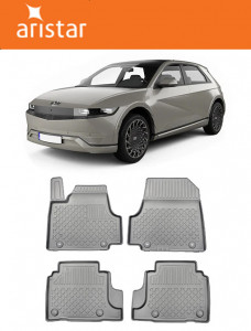 Hyundai Ioniq 5 Din 2021 - Prezent, Hatchback , Set Covorase Auto Tip Tavita Premium 3D, din cauciuc accesorii pentru autoturismul tau - masina v164801