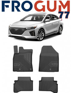 Hyundai Ioniq Elektro Din 10.2016 - 06.2022, Hatchback , Set Covorase Auto Tip Tavita Premium 3D, din cauciuc accesorii pentru autoturismul tau - masina v168694