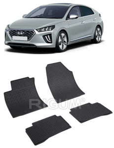 Hyundai Ioniq Hybrid, Hatchback, fabricat din 10.2016 - 06.2022, set covorase auto dedicate, din cauciuc 100% Premium accesorii pentru autoturismul tau - masina v155669