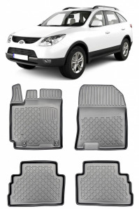 Hyundai Kona, Suv, Din 11.2017 - Prezent, InclusIV Facelift , Set Covorase Auto Tip Tavita Premium 3D, din cauciuc accesorii pentru autoturismul tau - masina v173340