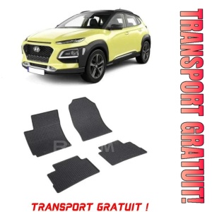 Hyundai Kona, Suv, fabricat din 11.2017 - Prezent, InclusIV Facelift, set covorase auto dedicate, din cauciuc 100% Premium - Transport Gratuit