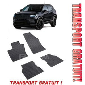 Jeep Compass MhEV fabricat din 2021 - Prezent, Suv, set covorase auto dedicate, din cauciuc 100% Premium - Transport Gratuit
