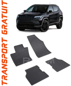 Jeep Compass MhEV fabricat din 2021 - Prezent, Suv, set covorase auto dedicate, din cauciuc 100% Premium accesorii pentru autoturismul tau - masina v149827