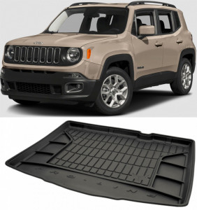 Jeep Renegade Suv din 09.2014 - 06.2018, Tavita Pentru Portbagaj Lux Premium Dedicata, Portbagaj Inferior *4 accesorii pentru autoturismul tau - masina v185136