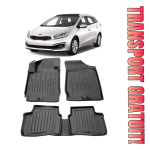Kia Ceed (Ed) (2006-2012) Set Covorase auto tip tavita din cauciuc Premium Umbrella