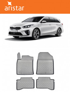 Kia Ceed III Phev, Combi, Din 01.2020 - Prezent , Set Covorase Auto Tip Tavita Premium 3D, din cauciuc accesorii pentru autoturismul tau - masina v170263