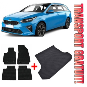 Kia Ceed Set Covorase + tavita portbagaj auto Kia Ceed III fabricatie 06.2018 - prezent, caroserie hatchback, portbagaj inferior