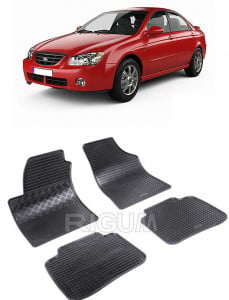 Kia Cerato I, Sedan, fabricat din 2004 - 2009, set covorase auto dedicate, din cauciuc 100% Premium accesorii pentru autoturismul tau - masina v155459