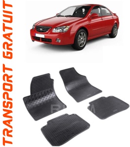 Kia Cerato I, Sedan, fabricat din 2004 - 2009, set covorase auto dedicate, din cauciuc 100% Premium accesorii pentru autoturismul tau - masina v155453