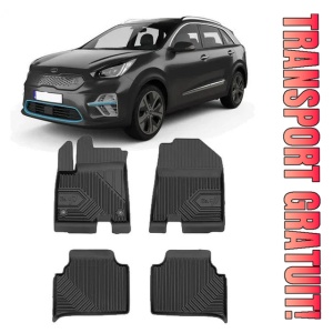 Kia E-Niro Din 11.2018 - Prezent, Suv , Set Covorase Auto Tip Tavita Premium 3D, din cauciuc